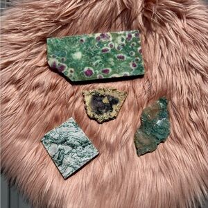 Set of Four Unique Stone Coasters